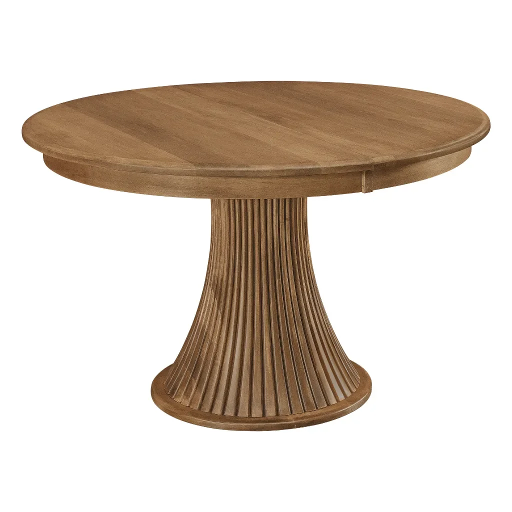 ASHLYN SINGLE PEDESTAL EXTENSION DINING TABLE