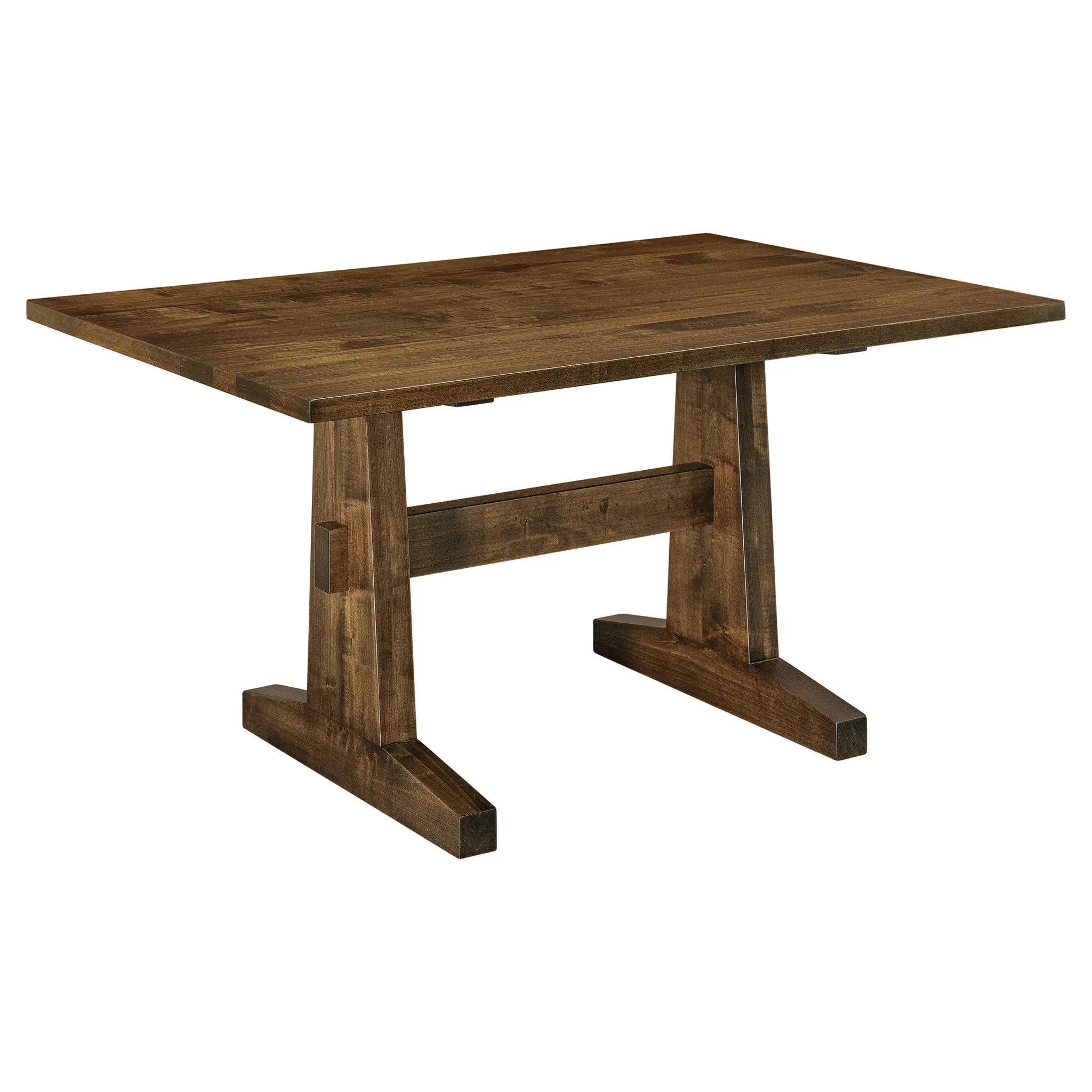 YELLOWSTONE SOLID TOP AMISH TRESTLE TABLE