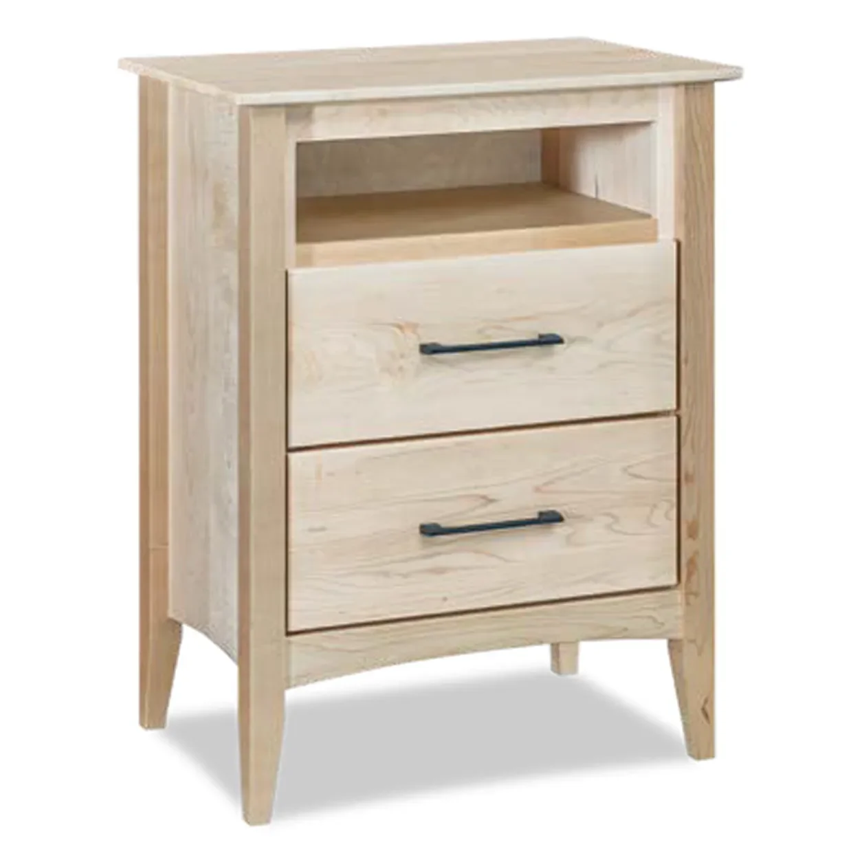ATLANTIC 2 DRAWER W/ OPENING NIGHTSTAND