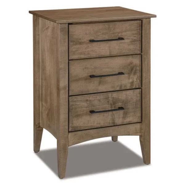 ATLANTIC 3 DRAWERS NIGHTSTAND